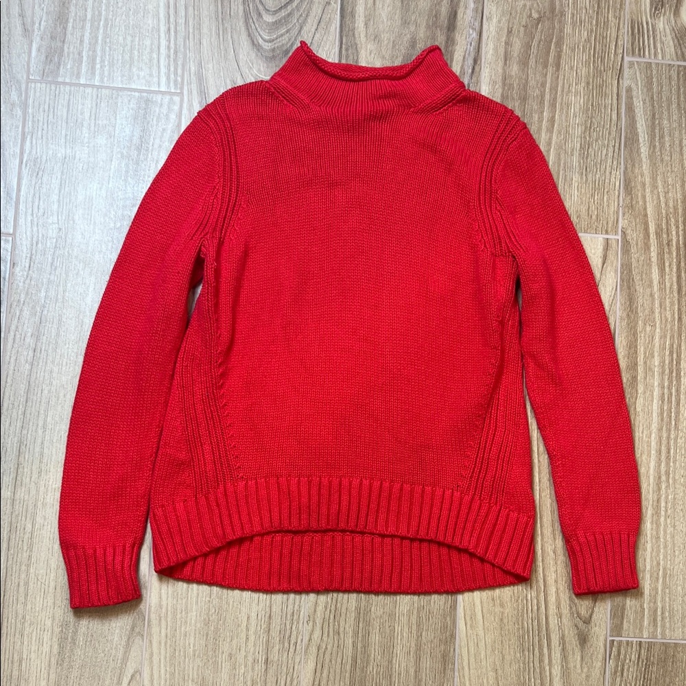 J. Crew Red roll neck Sweater